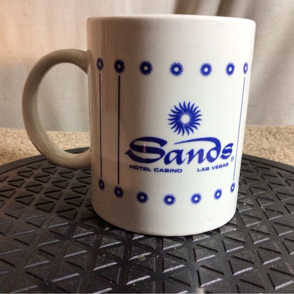 SANDS HOTEL CASINO Las Vegas White/Blue Ceramic Coffee/Tea Mug pre-owned - Picture 6 of 10